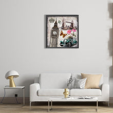 Load image into Gallery viewer, Diamond Painting - Full Round - Retro cars and characteristic buildings (30*30CM)