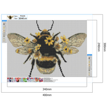 Load image into Gallery viewer, Bee Animal Room 40*30CM(Canvas) Full Round Drill Diamond Painting