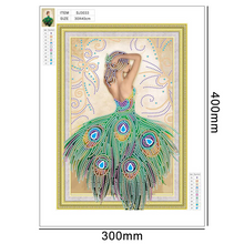Load image into Gallery viewer, Beauty 40*30CM(Canvas) Special Shaped Drill Diamond Painting