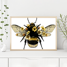 Load image into Gallery viewer, Bee Animal Room 40*30CM(Canvas) Full Round Drill Diamond Painting