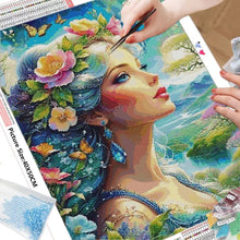 Load image into Gallery viewer, Diamond Painting - Full Round - Flower girl (50*60CM)
