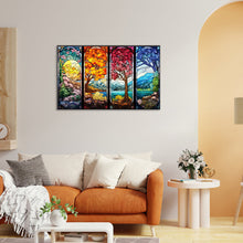 Load image into Gallery viewer, AB Diamond Painting - Full Square - Four seasons of spring, summer, autumn and winter (65*40CM)
