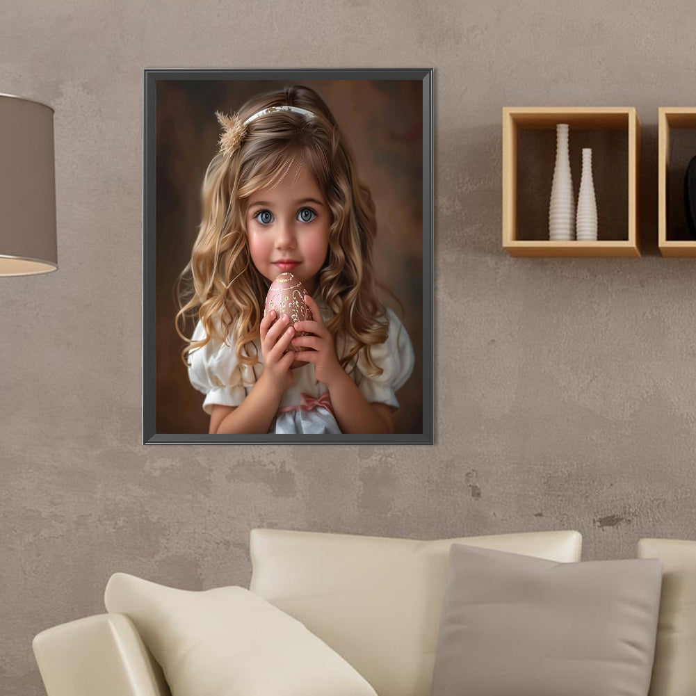 Diamond Painting - Full Round - girl (30*40CM)