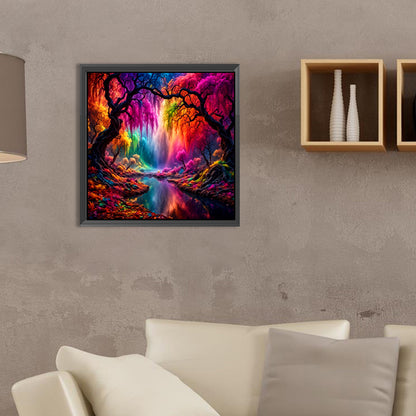 Diamond Painting - Full Round - rainbow tree of life (35*35CM)