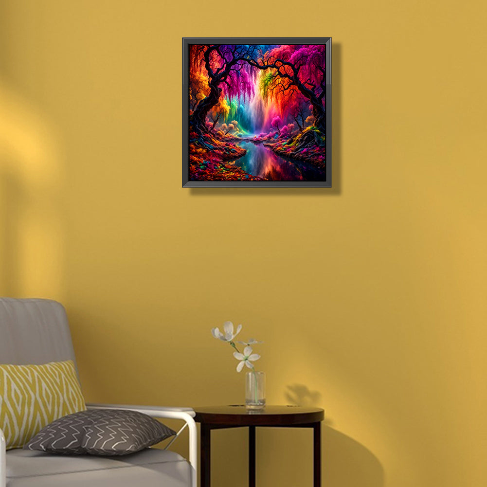 Diamond Painting - Full Round - rainbow tree of life (35*35CM)