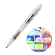 Load image into Gallery viewer, 5D LED Diamond Painting Pen with Light Comfort Grip Faster Drilling Pen (Silver)
