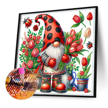 Load image into Gallery viewer, Diamond Painting - Partial Special Shaped - spring gnome (30*30CM)
