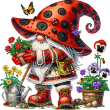 Load image into Gallery viewer, Diamond Painting - Partial Special Shaped - spring gnome (30*30CM)

