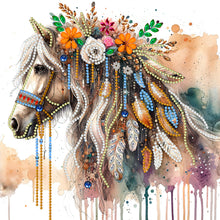 Load image into Gallery viewer, Diamond Painting - Partial Special Shaped - horse (30*30CM)
