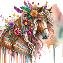 Load image into Gallery viewer, Diamond Painting - Partial Special Shaped - horse (30*30CM)
