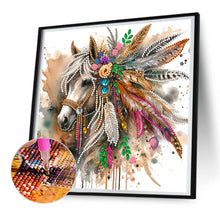 Load image into Gallery viewer, Diamond Painting - Partial Special Shaped - horse (30*30CM)

