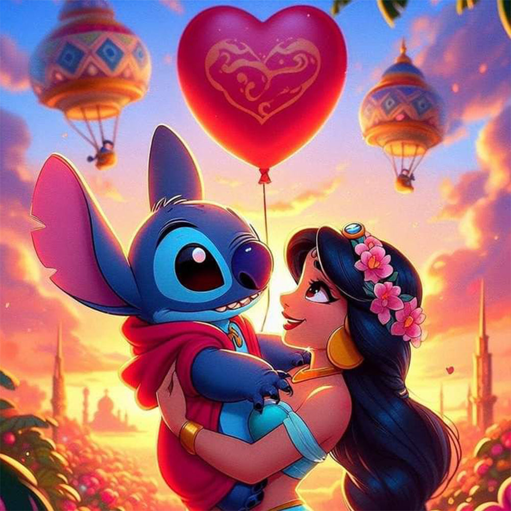 Diamond Painting - Full Round - disney stitch (30*30CM)