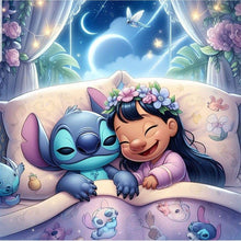 Load image into Gallery viewer, Diamond Painting - Full Round - disney stitch (30*30CM)
