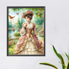 Load image into Gallery viewer, Diamond Painting - Full Round - garden girl (40*50CM)
