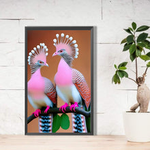Load image into Gallery viewer, Diamond Painting - Full Round - crowned pigeon (30*50CM)
