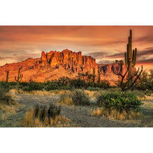 Load image into Gallery viewer, Diamond Painting - Full Round - Sunset over Sonoran Desert cactus near Phoenix, Arizona (45*30CM)
