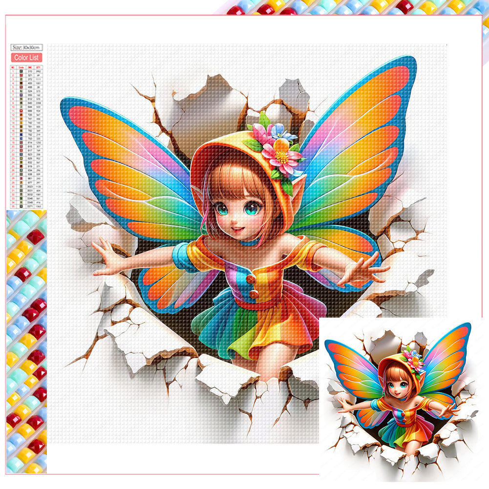 Diamond Painting - Full Square - The flying spirit (30*30CM)
