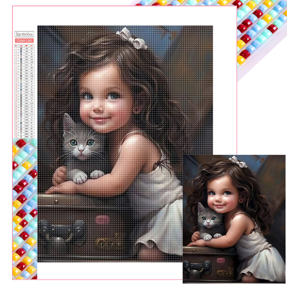 Diamond Painting - Full Square - little girl (40*50CM)