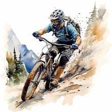Load image into Gallery viewer, Diamond Painting - Full Round - motorcycle boy (40*40CM)
