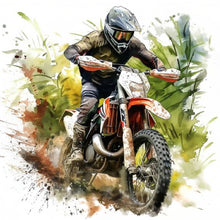 Load image into Gallery viewer, Diamond Painting - Full Round - motorcycle boy (40*40CM)
