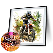 Load image into Gallery viewer, Diamond Painting - Full Round - motorcycle boy (40*40CM)
