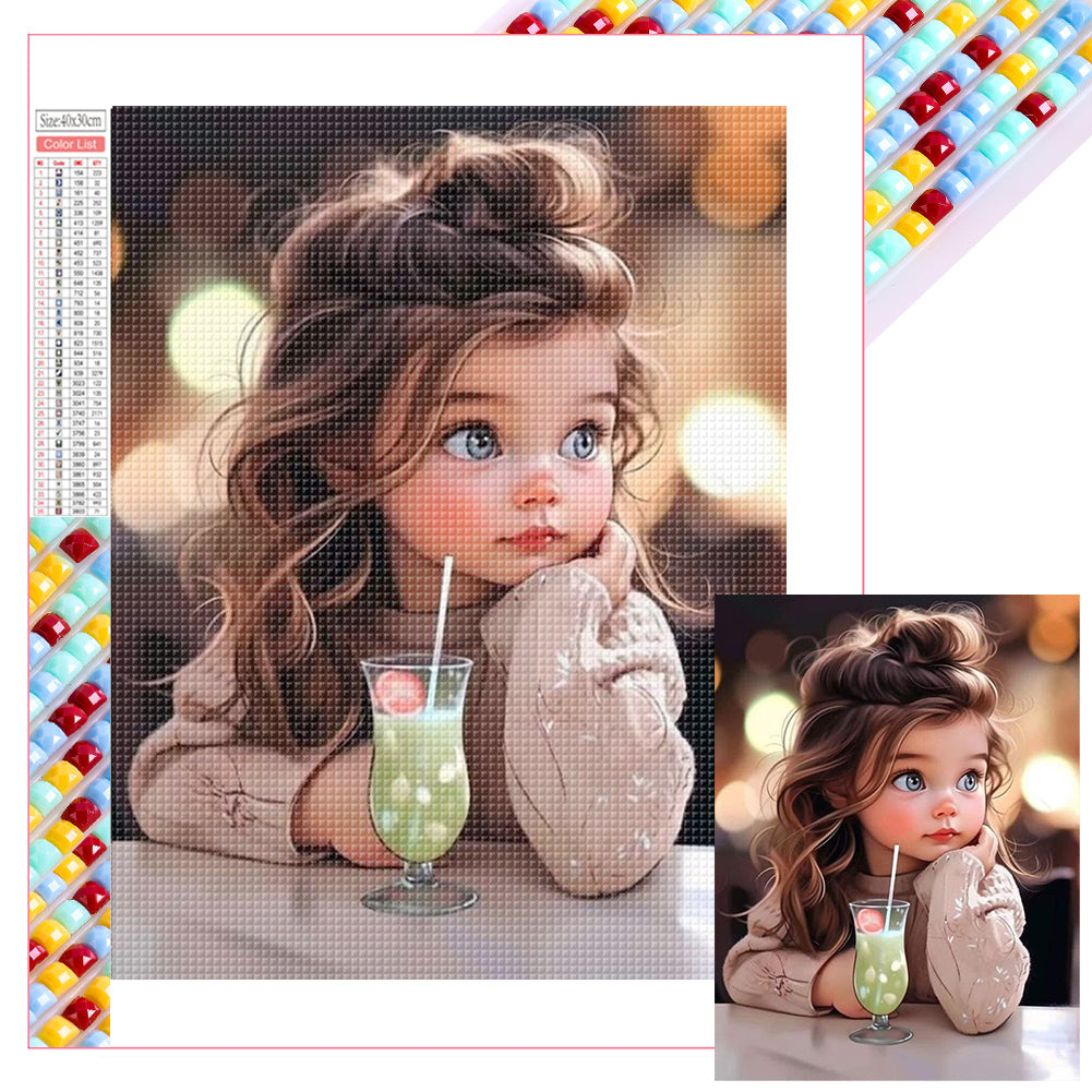 Diamond Painting - Full Square - little girl (30*40CM)