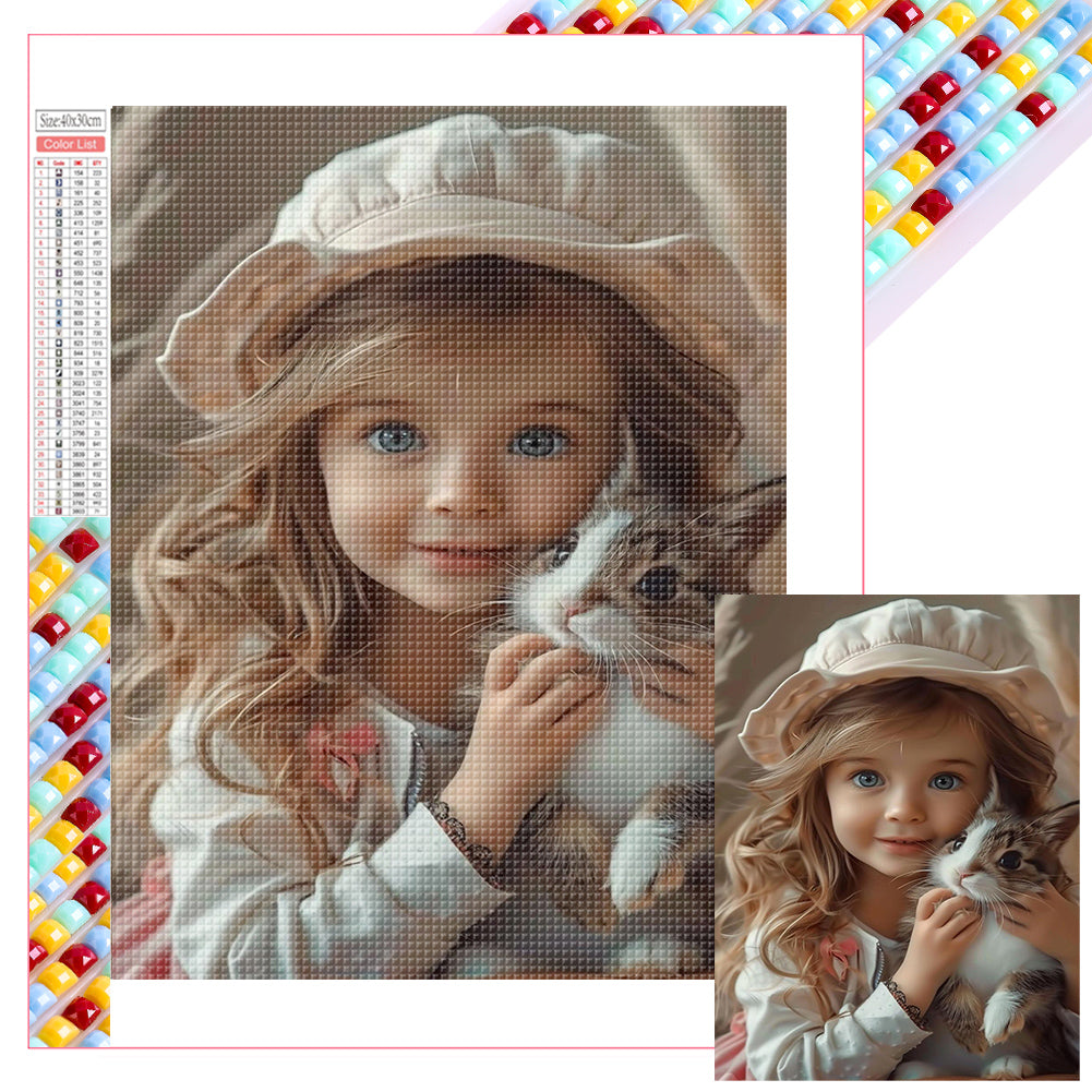 Diamond Painting - Full Square - little girl (30*40CM)