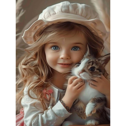 Diamond Painting - Full Square - little girl (30*40CM)