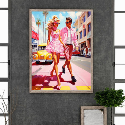Diamond Painting - Full Square - Pink men and women (30*40CM)