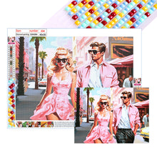 Load image into Gallery viewer, Diamond Painting - Full Square - Pink men and women (40*30CM)
