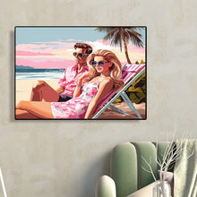 Load image into Gallery viewer, Diamond Painting - Full Square - Pink men and women (40*30CM)

