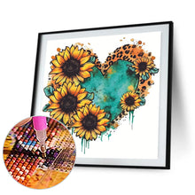 Load image into Gallery viewer, Diamond Painting - Full Round - sunflower love heart (30*30CM)
