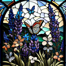 Load image into Gallery viewer, Diamond Painting - Full Round - lavender butterfly (30*30CM)
