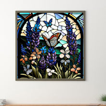 Load image into Gallery viewer, Diamond Painting - Full Round - lavender butterfly (30*30CM)
