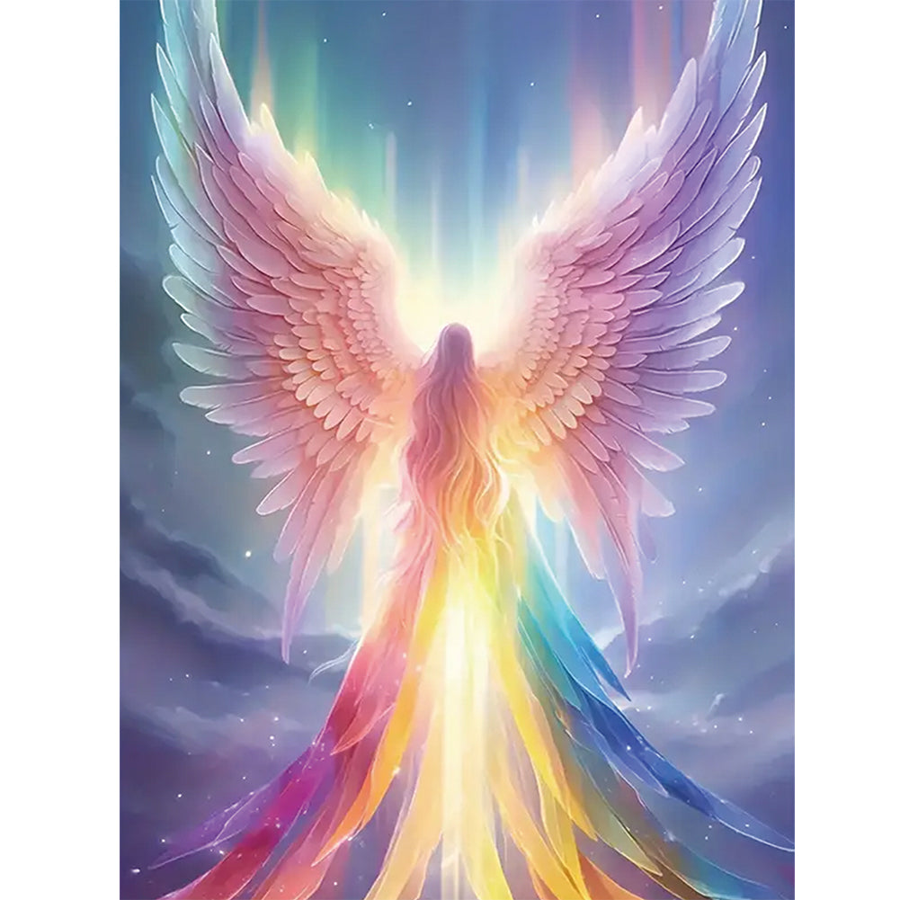 Diamond Painting - Full Round - rainbow angel (30*40CM)