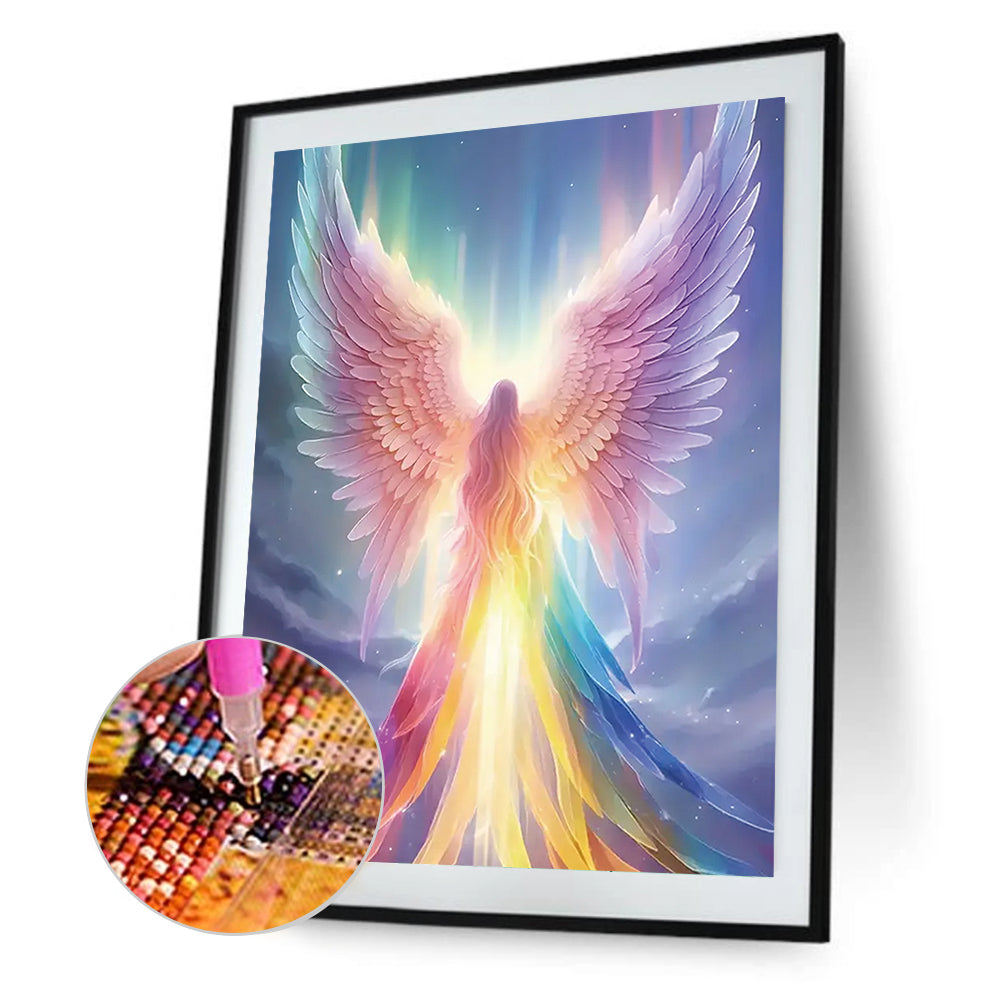 Diamond Painting - Full Round - rainbow angel (30*40CM)