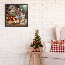 Load image into Gallery viewer, Diamond Painting - Full Round - farm kid (30*30CM)

