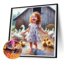 Load image into Gallery viewer, Diamond Painting - Full Round - farm kid (30*30CM)
