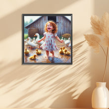 Load image into Gallery viewer, Diamond Painting - Full Round - farm kid (30*30CM)
