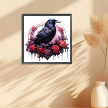 Load image into Gallery viewer, Diamond Painting - Full Round - Rose and Mysterious Crow (30*30CM)
