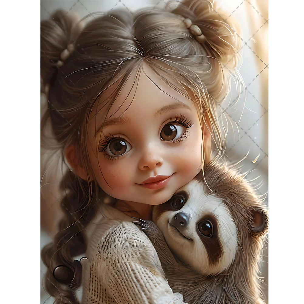 Diamond Painting - Full Round - little girl (30*40CM)