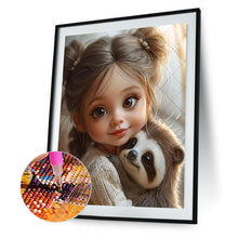 Load image into Gallery viewer, Diamond Painting - Full Round - little girl (30*40CM)
