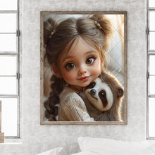 Load image into Gallery viewer, Diamond Painting - Full Round - little girl (30*40CM)
