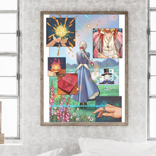 Load image into Gallery viewer, Diamond Painting - Full Round - Hayao Miyazaki Animation-Howl&#39;s Moving Castle (30*40CM)
