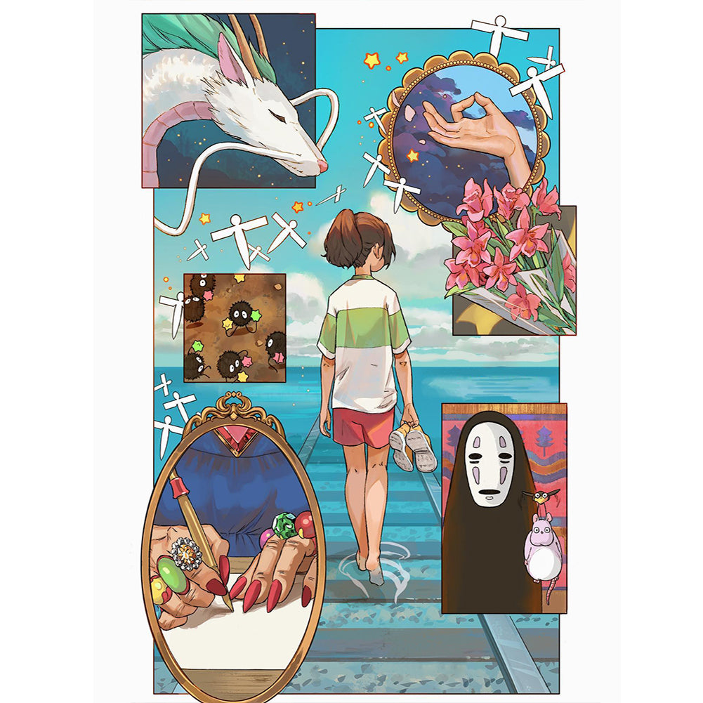 Diamond Painting - Full Round - Hayao Miyazaki Animation-Spirited Away (30*40CM)