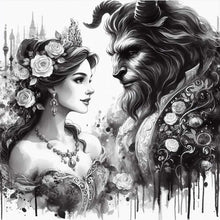 Load image into Gallery viewer, Diamond Painting - Full Round - beauty and the beast (40*40CM)

