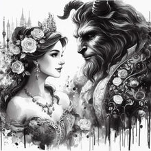 Load image into Gallery viewer, Diamond Painting - Full Round - beauty and the beast (40*40CM)
