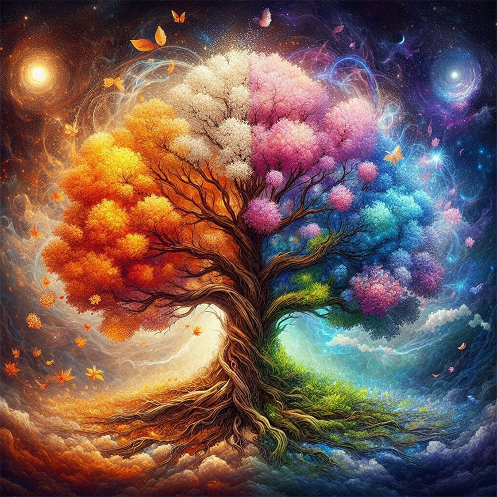Diamond Painting - Full Round - life Tree (30*30CM)