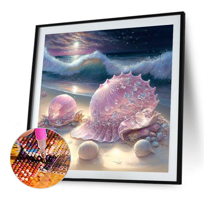 Diamond Painting - Full Round - pink fantasy shell (40*40CM)