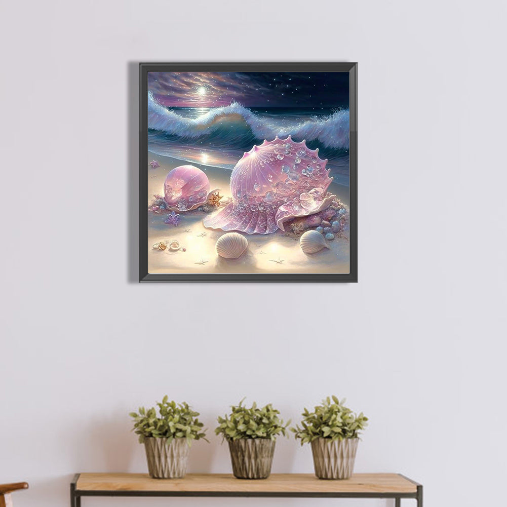 Diamond Painting - Full Round - pink fantasy shell (40*40CM)